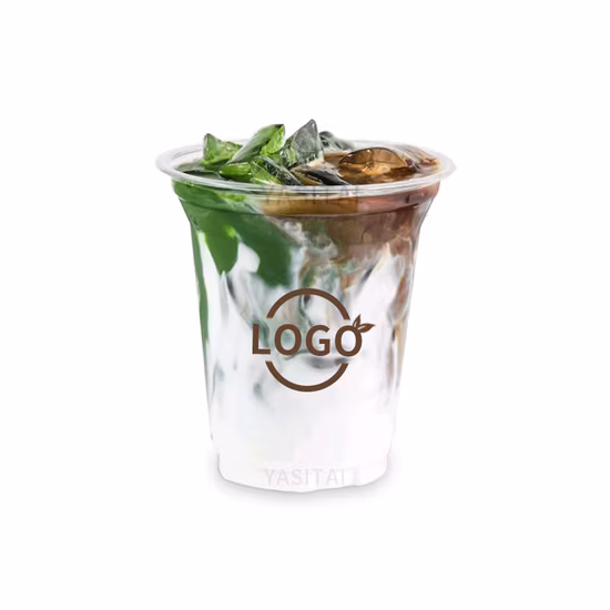 Biodegradable Disposable Transparent PLA 500/700 Ml Takeaway Beverage Milk Tea Juice Cup