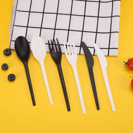 Quanhua OEM PLA Cutlery Disposable Fork Portable Compostable Biodegradable Cutlery